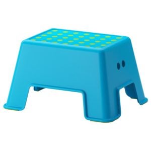 IKEA BOLMEN Step Stool for Kids, Blue, 25 cm