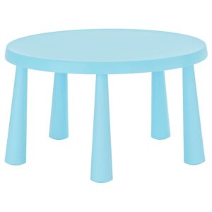 MAMMUT children's table, in/outdoor/light blue, 85cm